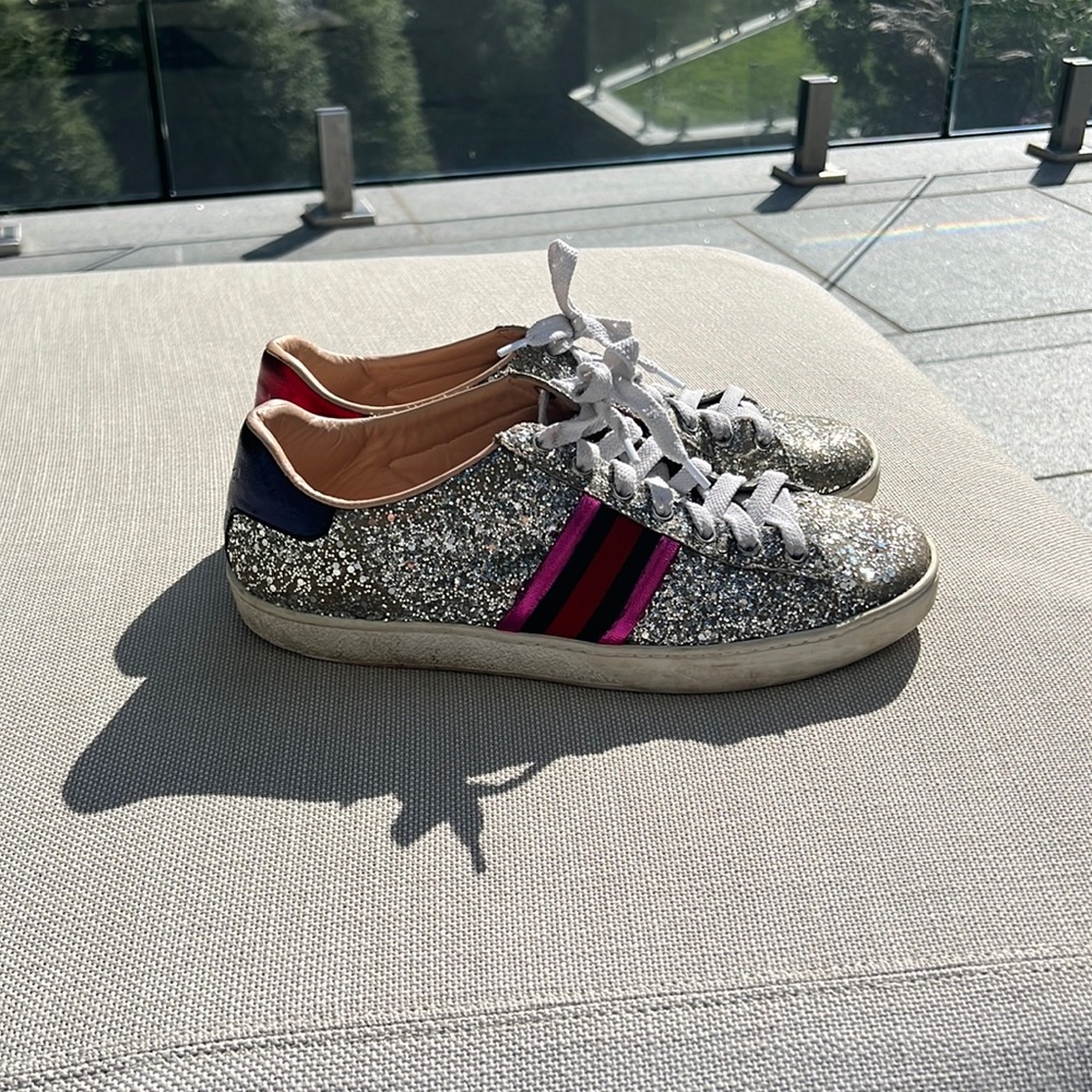 Gucci Ace Glitter Low Top Women’s Sneaker